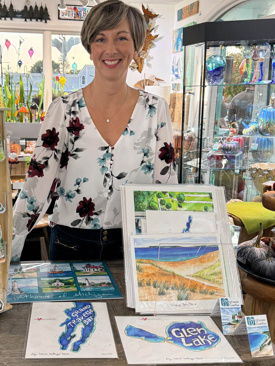 Point Betsie Lighthouse print by artist Brandy Wheeler